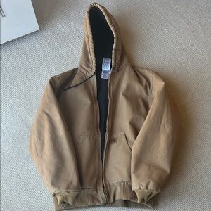 Carhartt Brown Duck Canvas Hooded Jacket